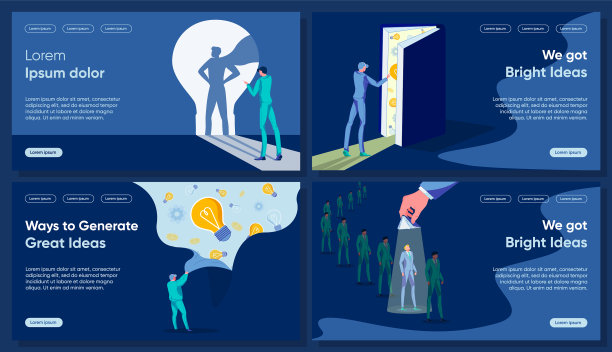 制作平面着陆页面模板的想法图片下载