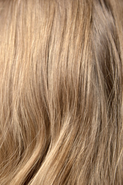 自然的金黄色直发图片下载