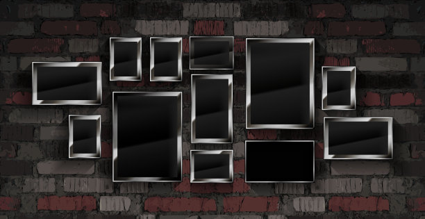 一套银色相框图片下载