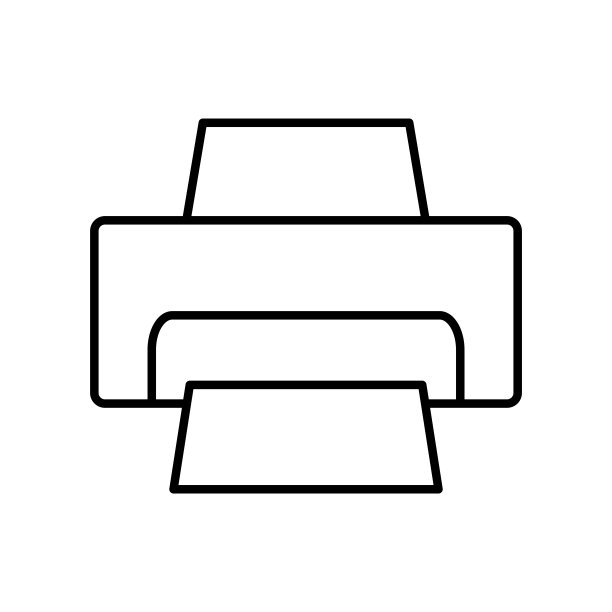 打印机图标矢量插画设计图片下载