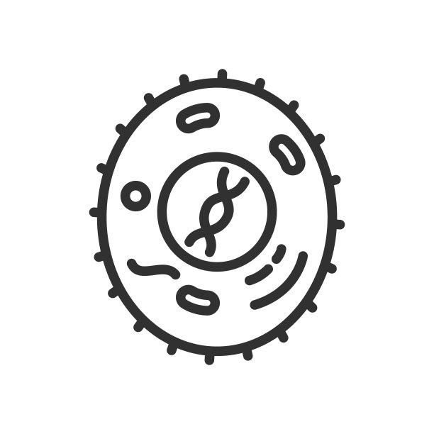 生物细胞。线性图标。线条与可编辑的笔触图片下载