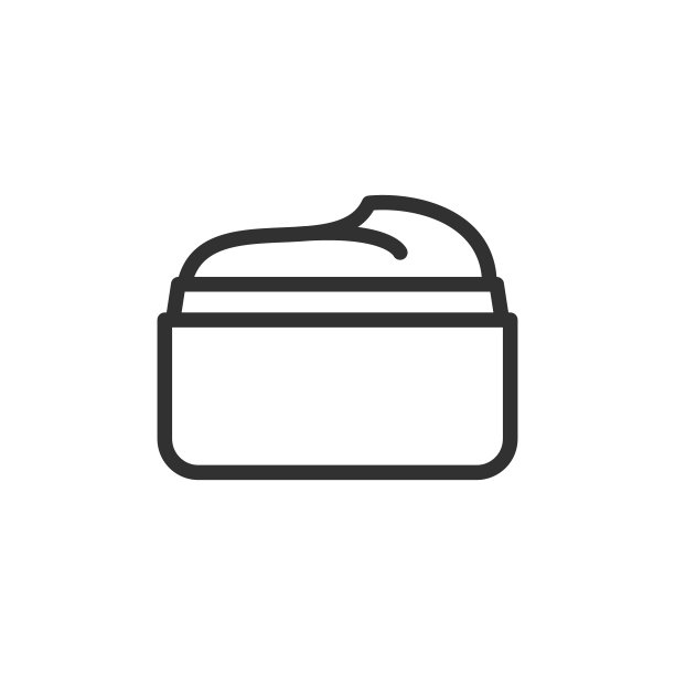 美容膏。线性图标。线条与可编辑的笔触图片下载