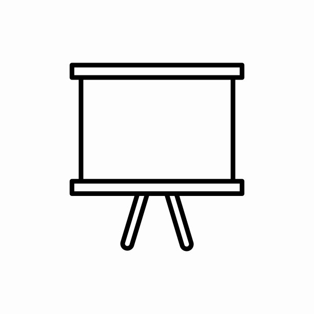 大纲白板图标。白板矢量插图。网络和移动的符号图片下载