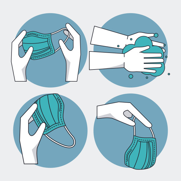 如何安全地摘除医用口罩信息图图片下载