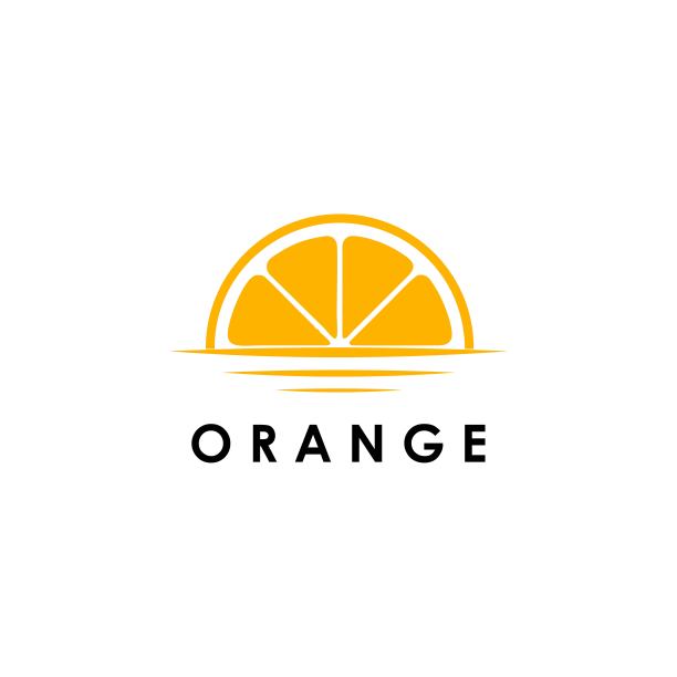 橙色模板设计矢量插图，图标图片下载