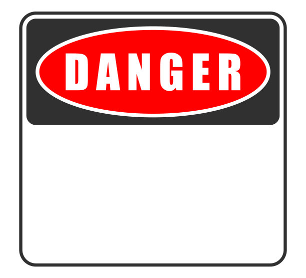危险的信号标志。警告图标标识。矢量插图形象。孤立在白色背景上。图片下载