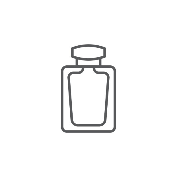 香水矢量图标符号孤立的白色背景图片下载