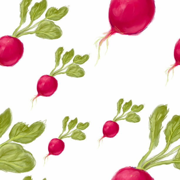 萝卜图案，理想的素材主题，如食谱和烹饪，循环动画为背景图片下载