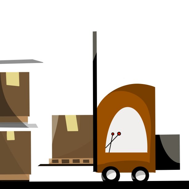 装满箱子的空仓库图片下载