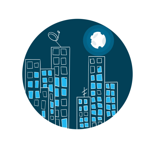 简单的城市环城景观图片下载