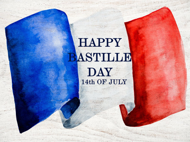 法国国旗。美丽的贺卡。近距离图片下载