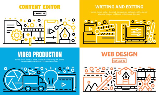 内容编辑器横幅集，大纲样式图片下载