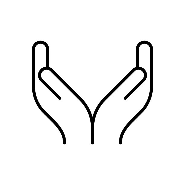 Dua祈祷。手势的线性图标图片下载