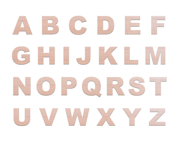 孤立在白色背景上的木制字母。插图。教育的概念图片下载