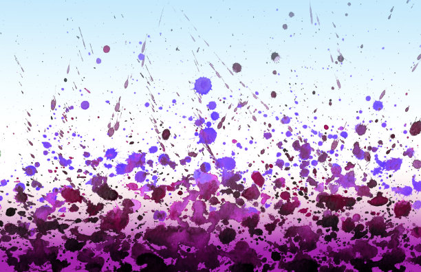 抽象紫色水彩手绘背景染色图片下载