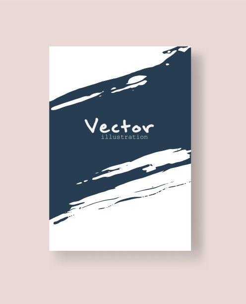 抽象的墨刷条幅与垃圾效果图片下载