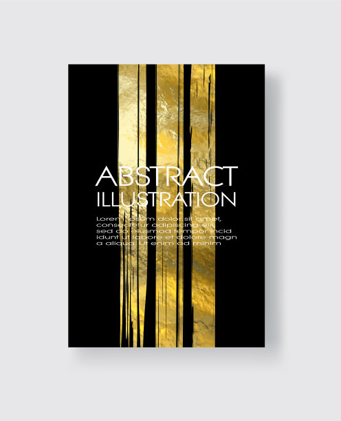 黑色和金色设计模板抽象eps10图片下载