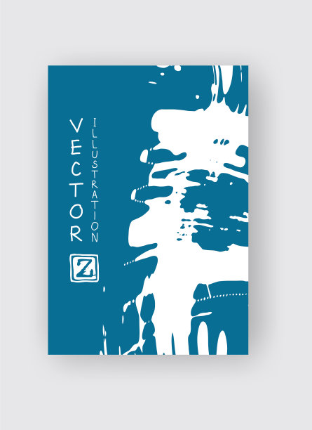 蓝墨水笔画在白色的背景上图片下载