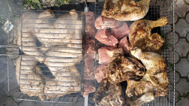 美味的烧烤肉图片下载