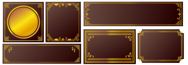中国亚洲框装饰边框图片下载