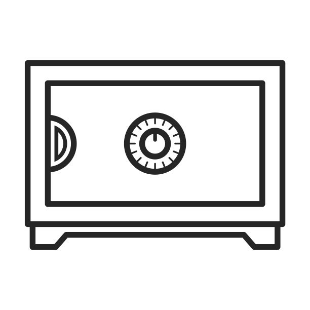 安全门图标轮廓图片下载