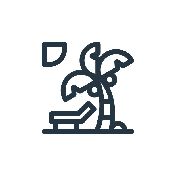 岛矢量图标。岛可编辑的中风。用于网页和移动应用程序，标志，印刷媒体的岛屿线性符号。细线说明。矢量孤立轮廓绘制。图片下载