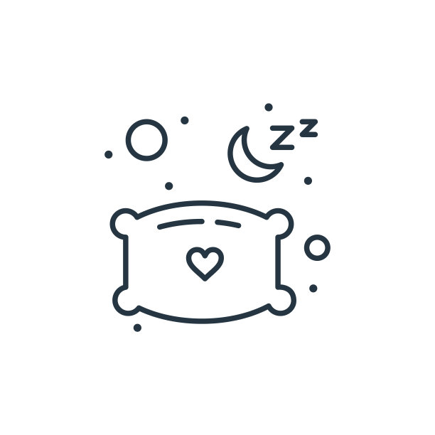 枕头矢量图标。枕头可编辑的中风。枕头线性符号，用于网络和移动应用程序，标志，印刷媒体。细线说明。矢量孤立轮廓绘制。图片下载