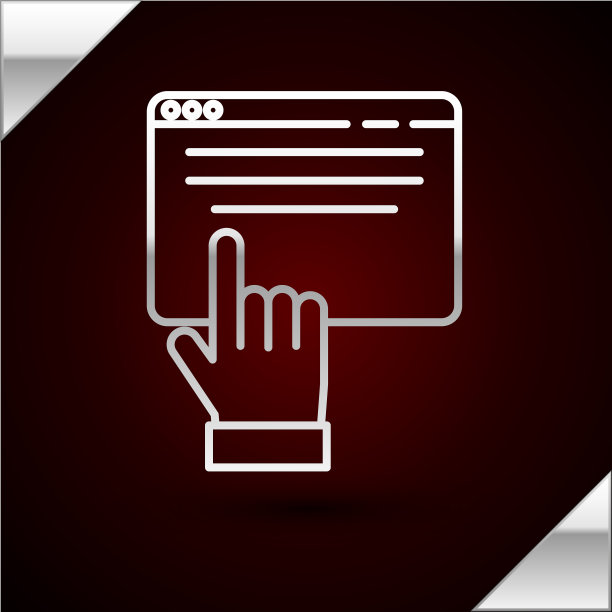 银线网上购物屏幕上的图标图片下载