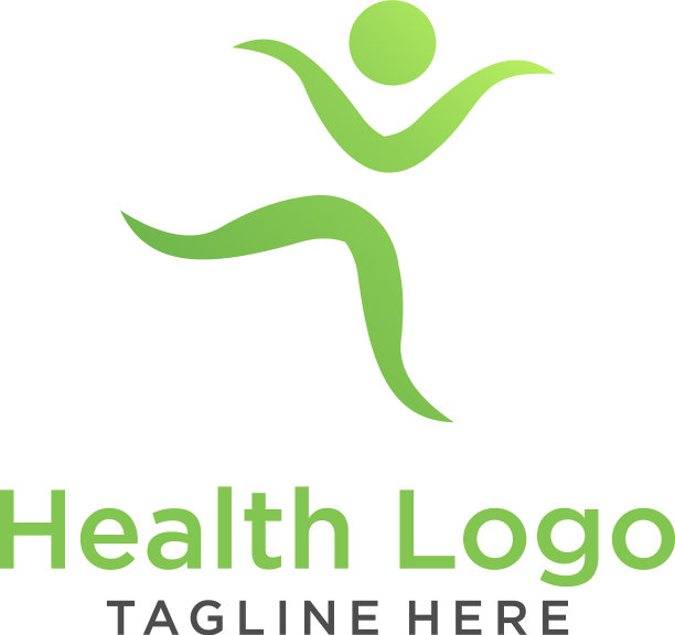 人体健康标志健康健身标志设计图片下载