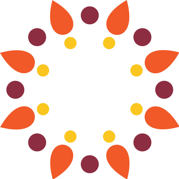 星形花为水疗标志或图案设计eps 10图片下载