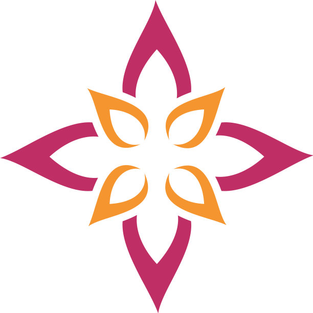 星形花为水疗标志或图案设计eps 10图片下载