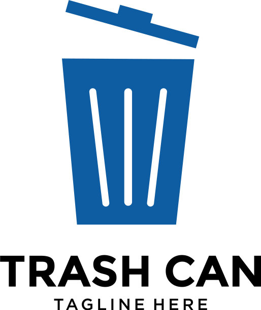 垃圾桶标识设计模板图片下载