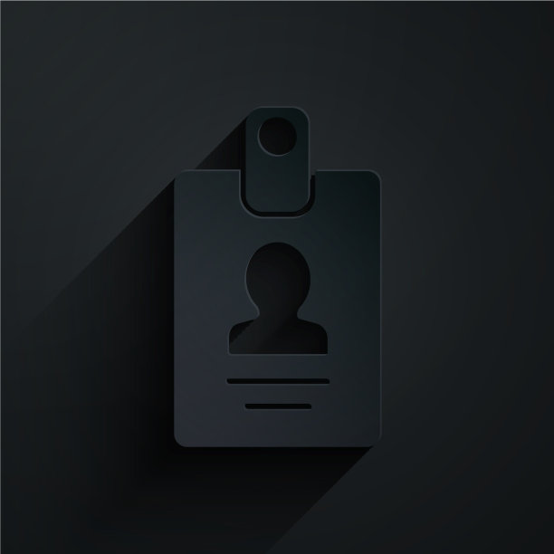 剪纸识别徽章图标隔离上图片下载