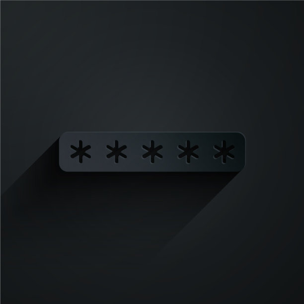 剪纸密码保护和安全访问图片下载