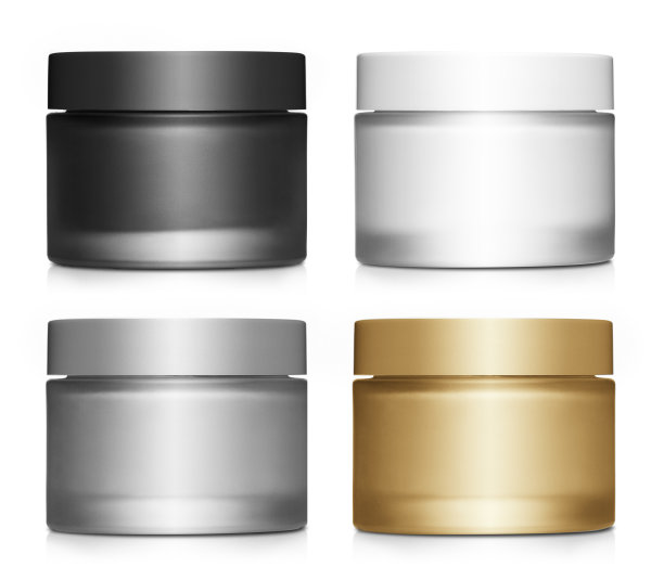 收集的化妆品瓶白色图片下载