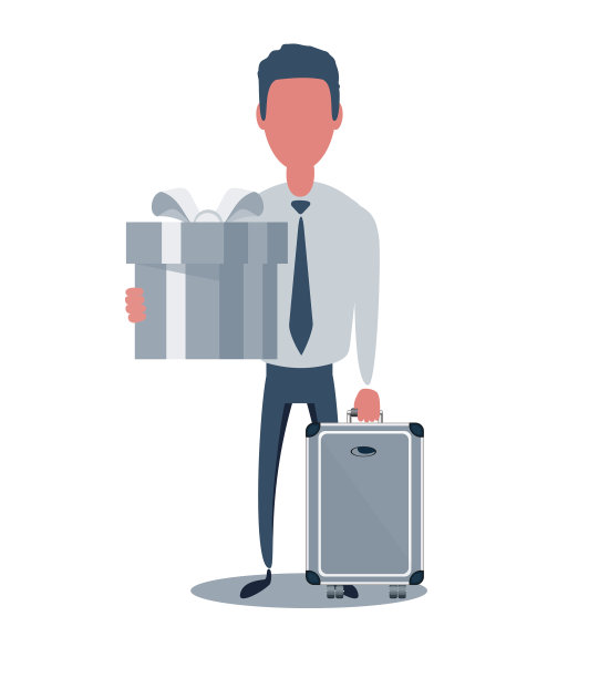 新潮的商人或职员男性角色图片下载