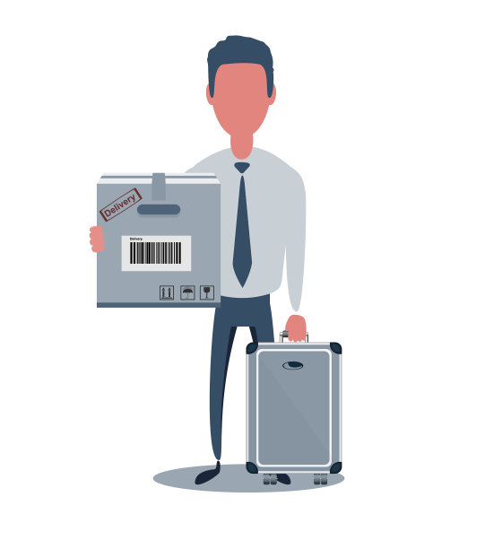 新潮的商人或职员男性角色图片下载