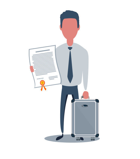 新潮的商人或职员男性角色图片下载