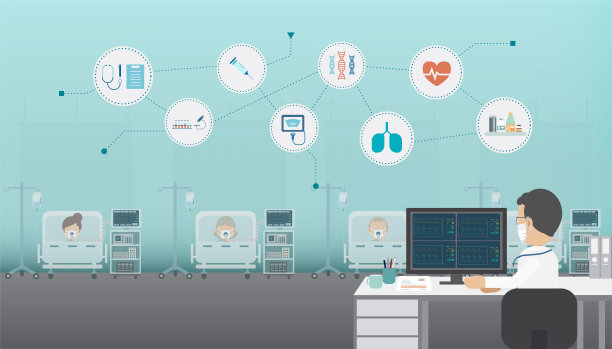 带有图标的医疗服务图片下载