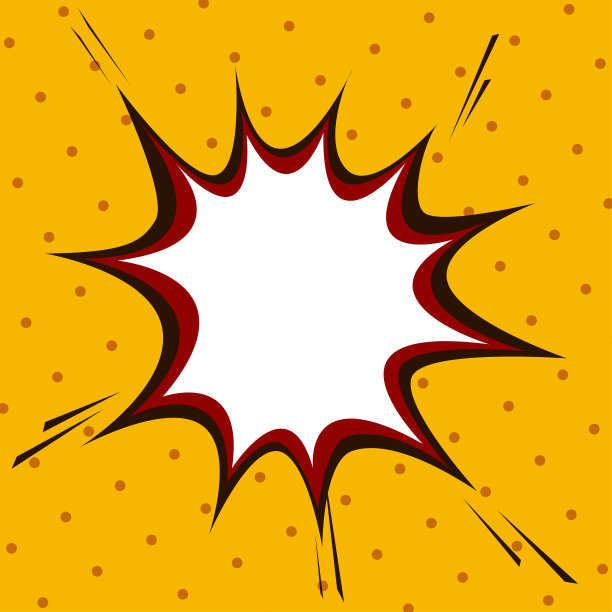 波普艺术风格的喜剧演讲泡泡。波普艺术背景。图片下载