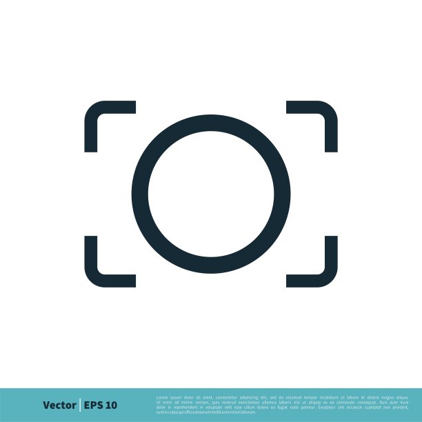 相机聚焦图标矢量标志模板插图设计。向量EPS 10。图片下载