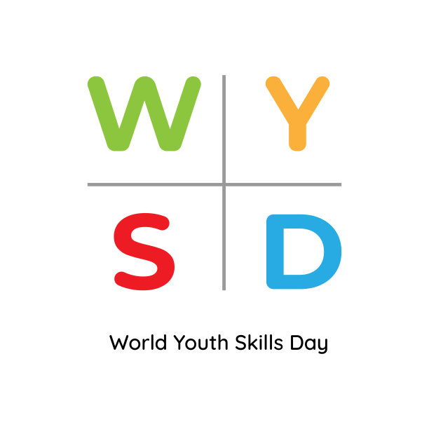 7月15日为庆祝世界青年技能日而设计的矢量插图图片下载