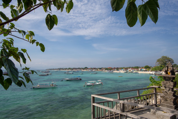 丛林沙滩，巴厘岛，努萨，兰勃图片下载