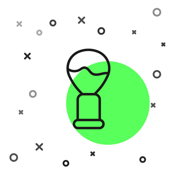 黑线剃须刷图标隔离在白色背景上。理发店的标志。矢量图图片下载