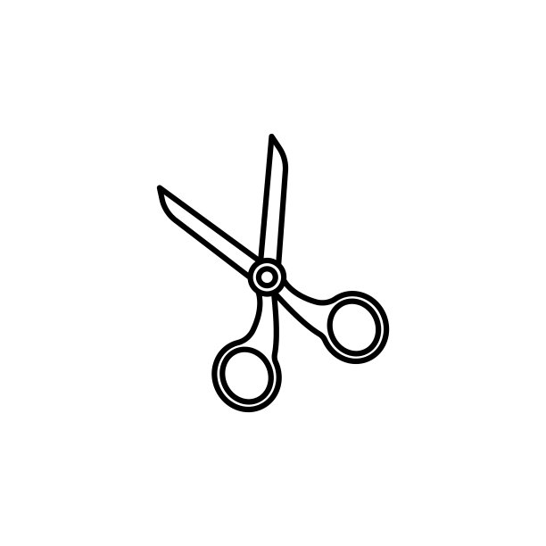 剪刀图标。符号和符号可以用于网页，标志，手机应用程序，UI，用户体验图片下载