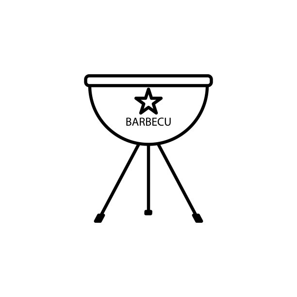 烧烤，烧烤线图标。符号和符号可以用于网页，标志，手机应用程序，UI，用户体验图片下载