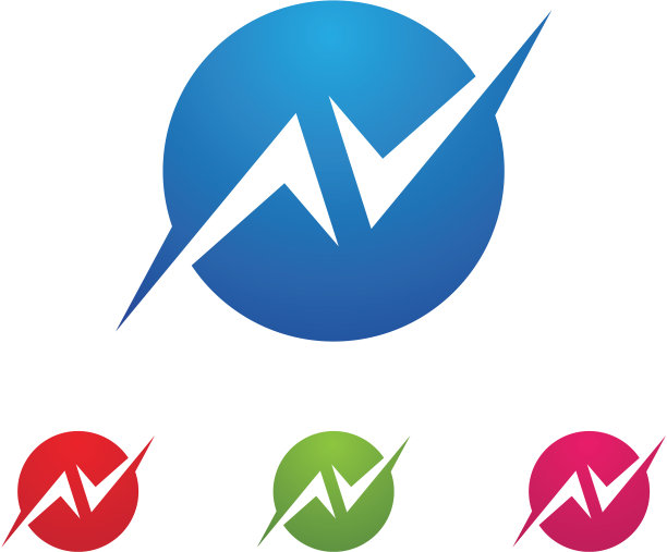 N字母标志模板图片下载