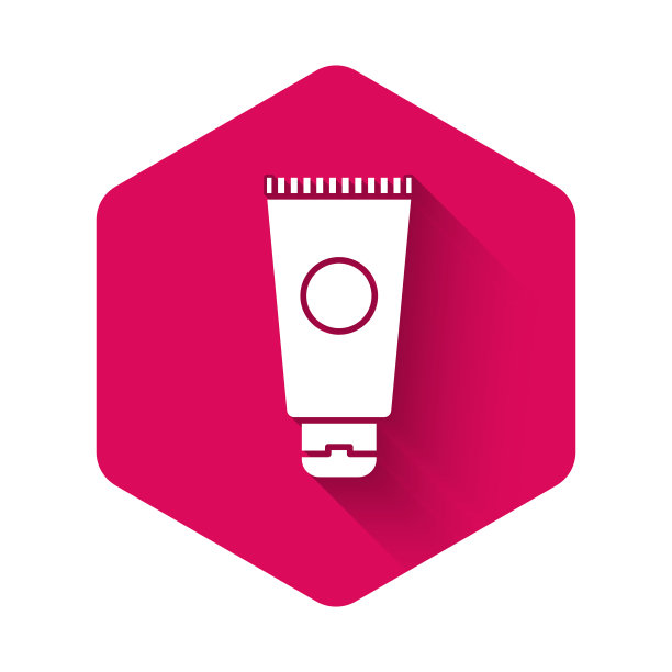 白色乳霜或洗液化妆品管图标孤立图片下载