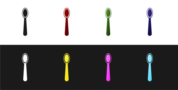 设置一次性塑料勺图标隔离图片下载