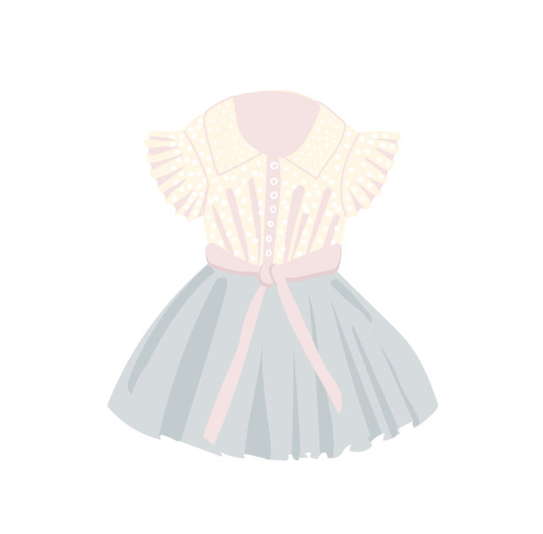 儿童连衣裙是漂亮的薄纱和蕾丝连衣裙图片下载